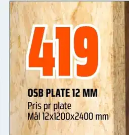 Coop Obs OSB PLATE 12 MM tilbud