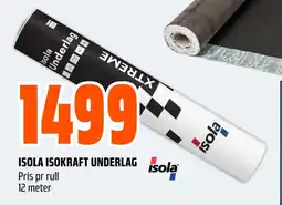 Coop Obs ISOLA ISOKRAFT UNDERLAG Pris pr rull 12 meter tilbud