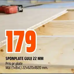 Coop Obs SPONPLATE GULY 22 MM tilbud