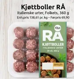 Joker Kjøttboller RÅ tilbud