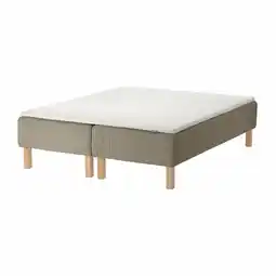 IKEA SkÅrer Rammemadrass med overmadrass, medium mørk beige/nisseholm hvit, 160x200 cm tilbud