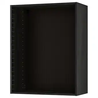 IKEA Metod Veggskapstamme, tremønstret svart, 80x37x100 cm tilbud