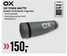 Sport Outlet OX YOGA MATTE, NOK 150 tilbud