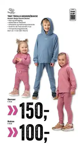 Sport Outlet TINY TROLLS GENSER/BUKSE tilbud