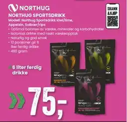 Sport Outlet NORTHUG SPORTSDRIKK, NOK 75 tilbud
