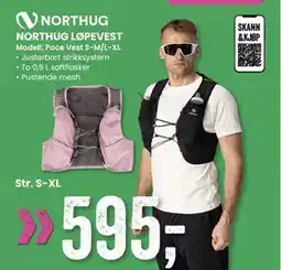 Sport Outlet NORTHUG LØPEVEST, NOK 595 tilbud