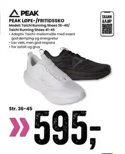 Sport Outlet PEAK LØPE-/FRITIDSSKO, NOK 595 tilbud