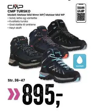 Sport Outlet CMP TURSKO, NOK 895 tilbud