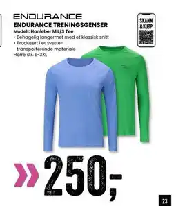 Sport Outlet ENDURANCE TRENINGSGENSER, NOK 250 tilbud