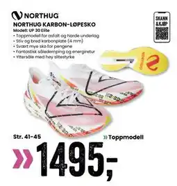 Sport Outlet NORTHUG KARBON-LØPESKO, NOK 1495 tilbud