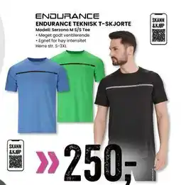 Sport Outlet ENDURANCE TEKNISK T-SKJORTE, NOK 250 tilbud