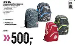 Sport Outlet SWAY SKOLE/FRITIDSSEKK, NOK 500 tilbud