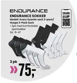 Sport Outlet ENDURANCE SOKKER, NOK 75 tilbud