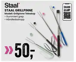 Sport Outlet STAAL GRILLPINNE, NOK 50 tilbud