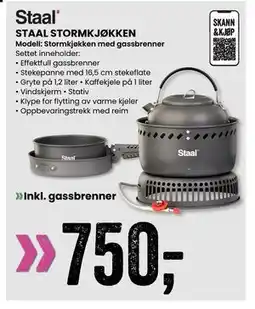 Sport Outlet STAAL STORMKJØKKEN, NOK 750 tilbud