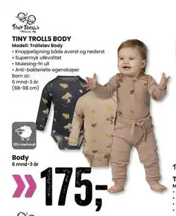 Sport Outlet TINY TROLLS BODY, NOK 175 tilbud