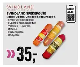 Sport Outlet SVINDLAND SPEKEPØLSE, NOK 35 tilbud