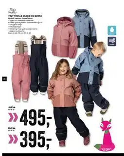 Sport Outlet TINY TROLLS JAKKE OG BUKSE tilbud