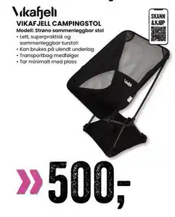 Sport Outlet VIKAFJELL CAMPINGSTOL, NOK 500 tilbud
