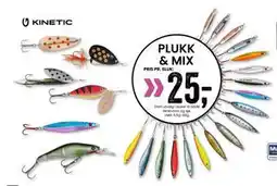 Sport Outlet PLUKK & MIX Stort utvalg i sluker til både ferskvann og sjø, NOK 25 tilbud