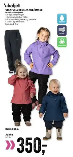 Sport Outlet VIKAFJELL REGNJAKKE/BUKSE, NOK 350 tilbud