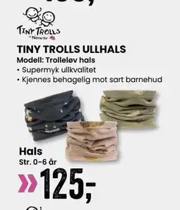 Sport Outlet TINY TROLLS ULLHALS, NOK 125 tilbud