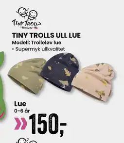 Sport Outlet TINY TROLLS ULL LUE, NOK 150 tilbud
