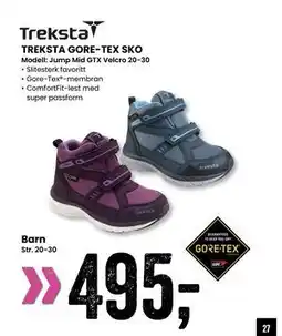 Sport Outlet TREKSTA GORE-TEX SKO, NOK 495 tilbud