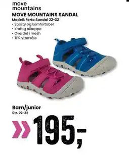 Sport Outlet MOVE MOUNTAINS SANDAL, NOK 195 tilbud