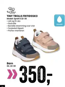 Sport Outlet TINY TROLLS FRITIDSSKO, NOK 350 tilbud