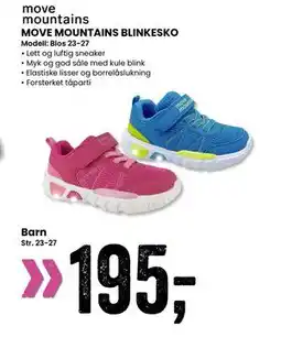 Sport Outlet MOVE MOUNTAINS BLINKESKO, NOK 195 tilbud