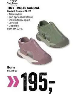 Sport Outlet TINY TROLLS SANDAL, NOK 195 tilbud