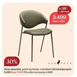 Møbelringen Zone spisestol, NOK 3499 tilbud