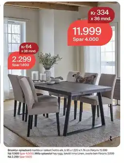 Møbelringen Milla spisestol, NOK 2299 tilbud