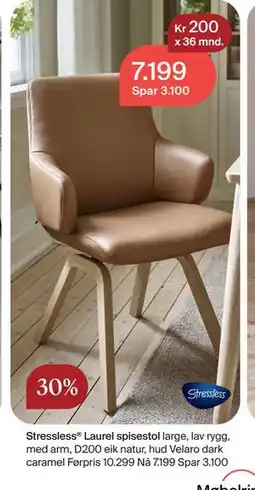Møbelringen Stressless Laurel spisestol, NOK 7199 tilbud