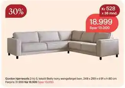 Møbelringen Gordon hjørnesofa, NOK 18999 tilbud