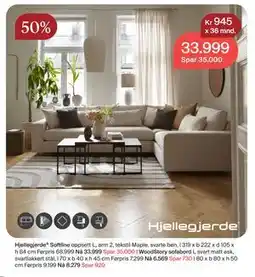 Møbelringen Hjellegjerde Softline, NOK 33999 tilbud