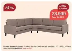 Møbelringen Passion hjørnesofa, NOK 23999 tilbud