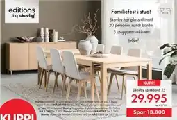 Fagmøbler Skovby spisebord 25, NOK 29995 tilbud