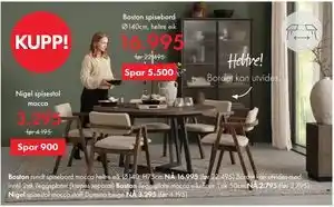 Fagmøbler Nigel spisestol mocca, NOK 3295 tilbud
