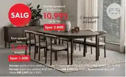 Fagmøbler Karmøy spisebord, NOK 10995 tilbud