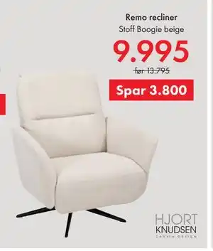 Fagmøbler Remo recliner, NOK 9995 tilbud
