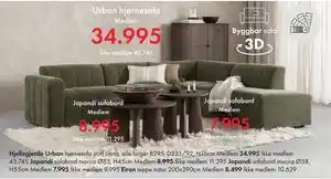 Fagmøbler Japandi sofabord, NOK 9995, Medlemspris tilbud