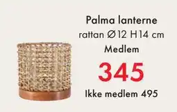 Fagmøbler Palma lanterne, NOK 495, Medlemspris tilbud