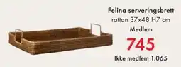 Fagmøbler Felina serveringsbrett, NOK 1065, Medlemspris tilbud