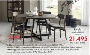 Fagmøbler Embla, NOK 26895, Medlemspris tilbud