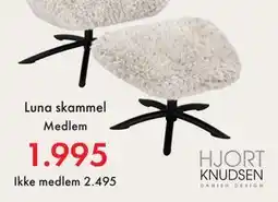 Fagmøbler Luna skammel, NOK 2495, Medlemspris tilbud