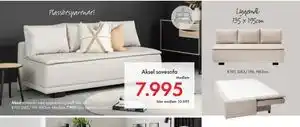Fagmøbler Aksel sovesofa, NOK 10695, Medlemspris tilbud