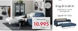 Fagmøbler Fevik sovesofa, NOK 11995, Medlemspris tilbud
