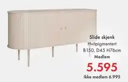 Fagmøbler Slide skjenk, NOK 6995, Medlemspris tilbud